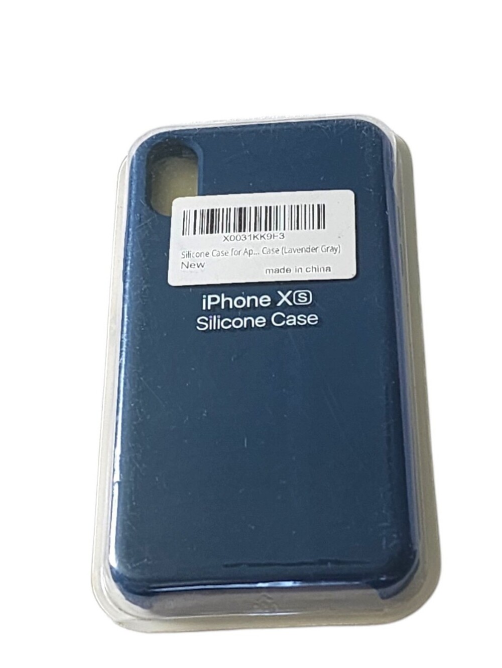 Lavender Grey Silicone Case For iPhone XS